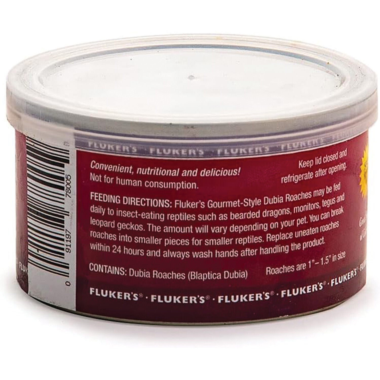 Fluker's Gourmet Canned Dubia Roaches Reptile Food