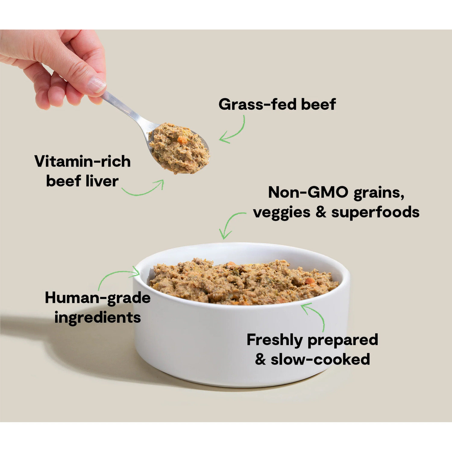 Open Farm Gently Cooked Grain-Free Grass-Fed Beef Recipe Frozen Dog Food, 16Oz