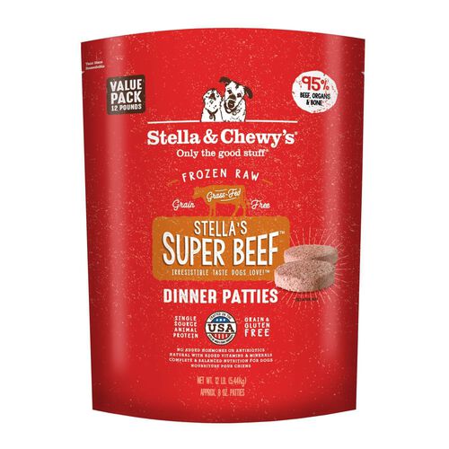 Stella'S Super Beef Patties Frozen Dog Food