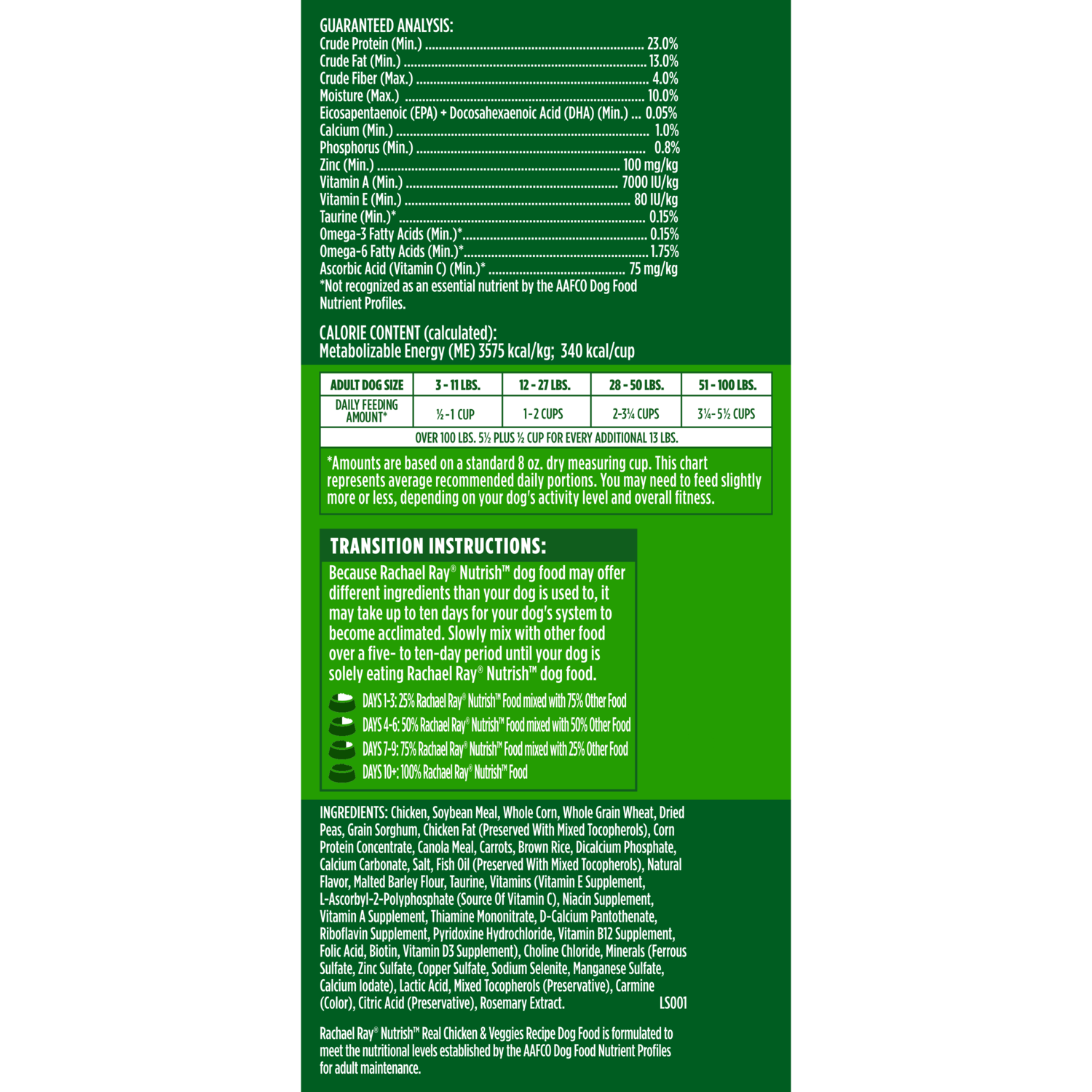 Rachel Ray Nutrish&trade; Real Chicken & Veggies Recipe Whole Health Blend Dry Dog Food, 5-Lb Bag
