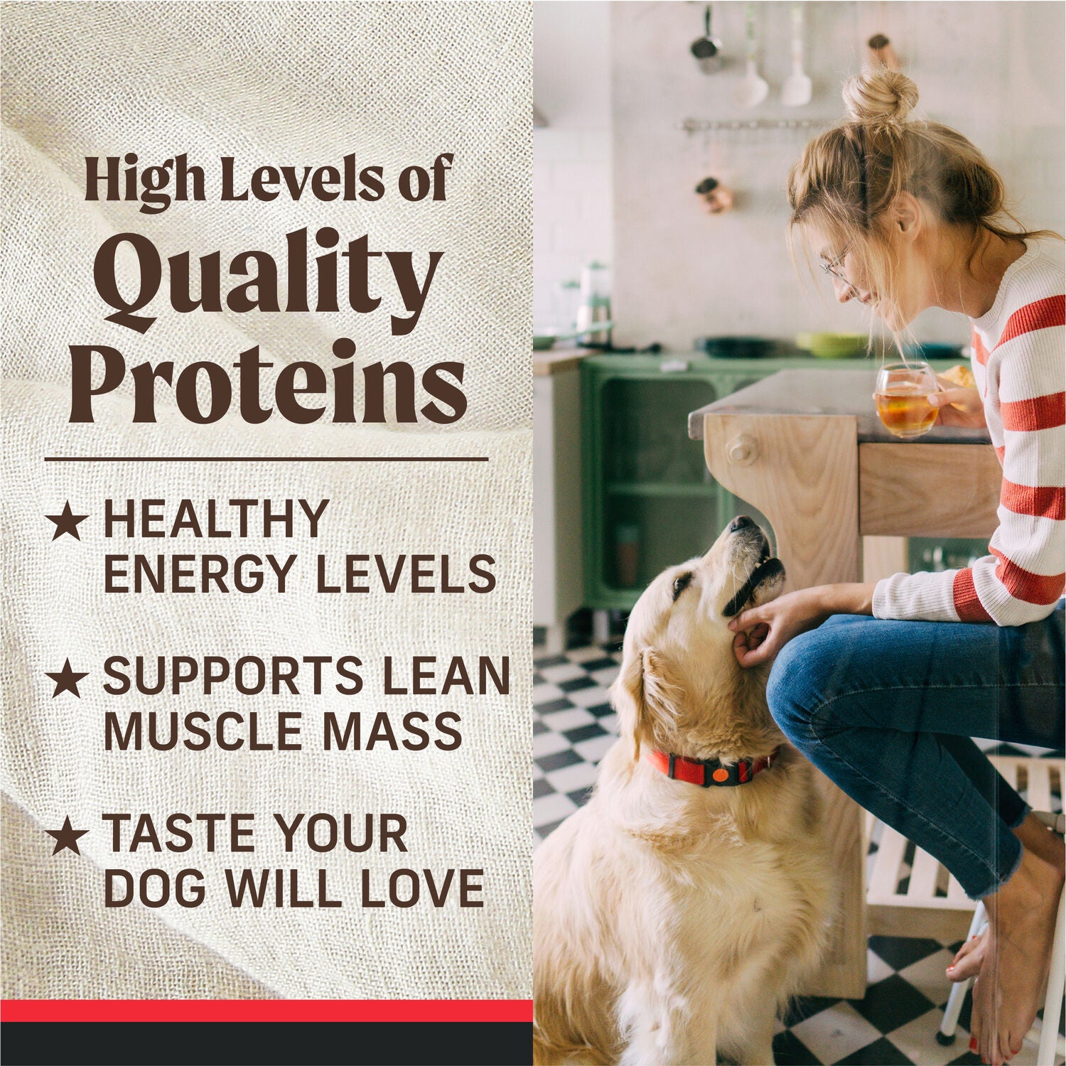 Merrick Grain-Free Premium And Natural Wet Dog Food, Real Beef, Lamb, & Bison Recipe, 12.7-Oz Can