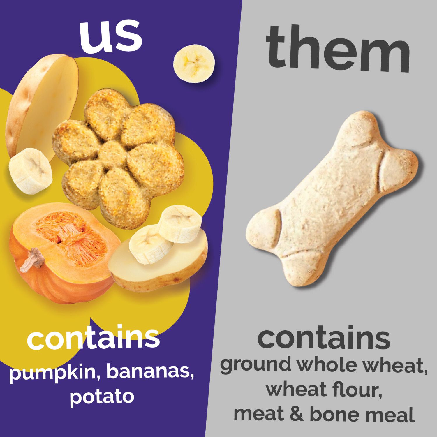 Fruitables Pumpkin & Banana Low Calorie Baked Crunchy Dog Treats, 12-Oz Bag