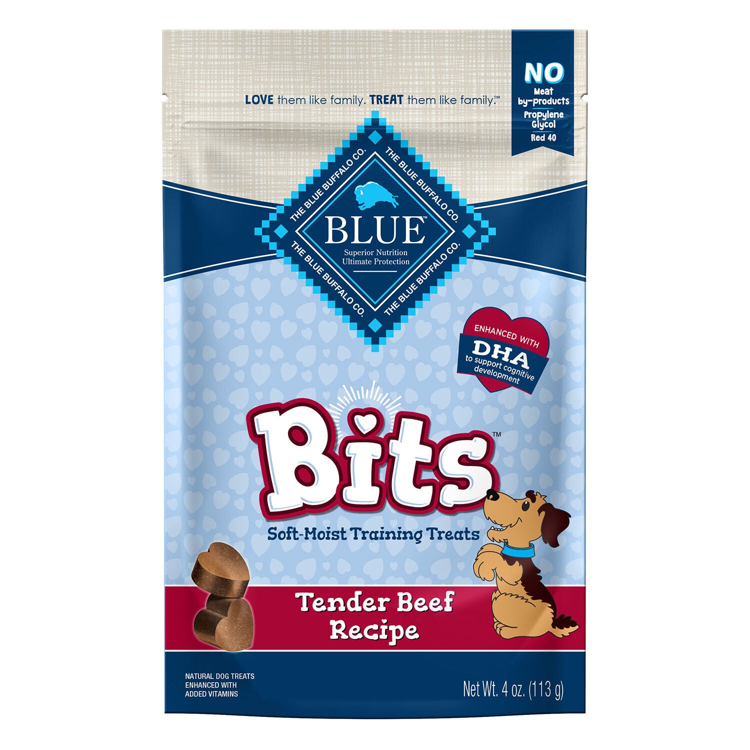 Blue Buffalo Blue Bits Tender Beef Recipe Dog Treat