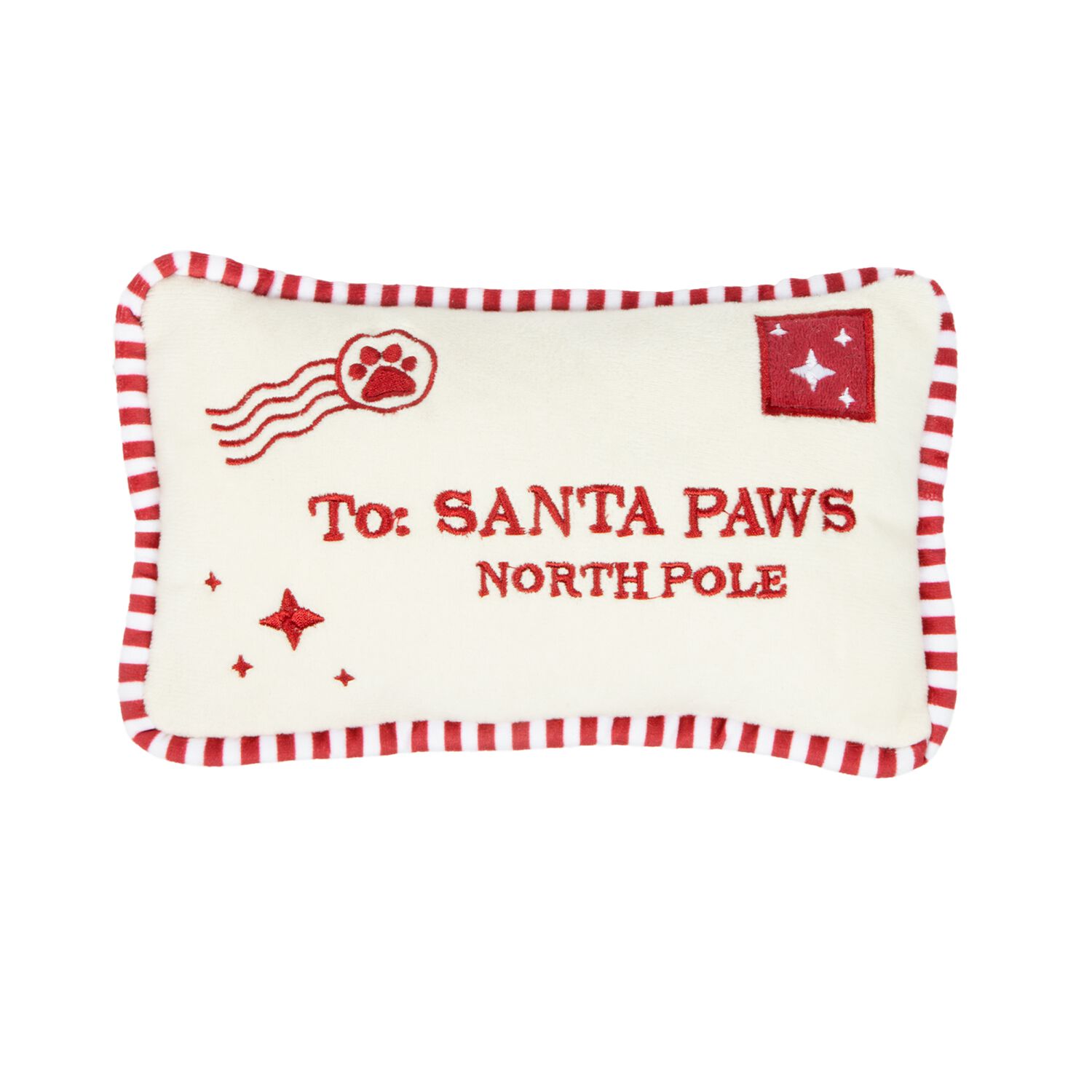 Aristopet White Letter To Santa Paws Plush Dog Toy