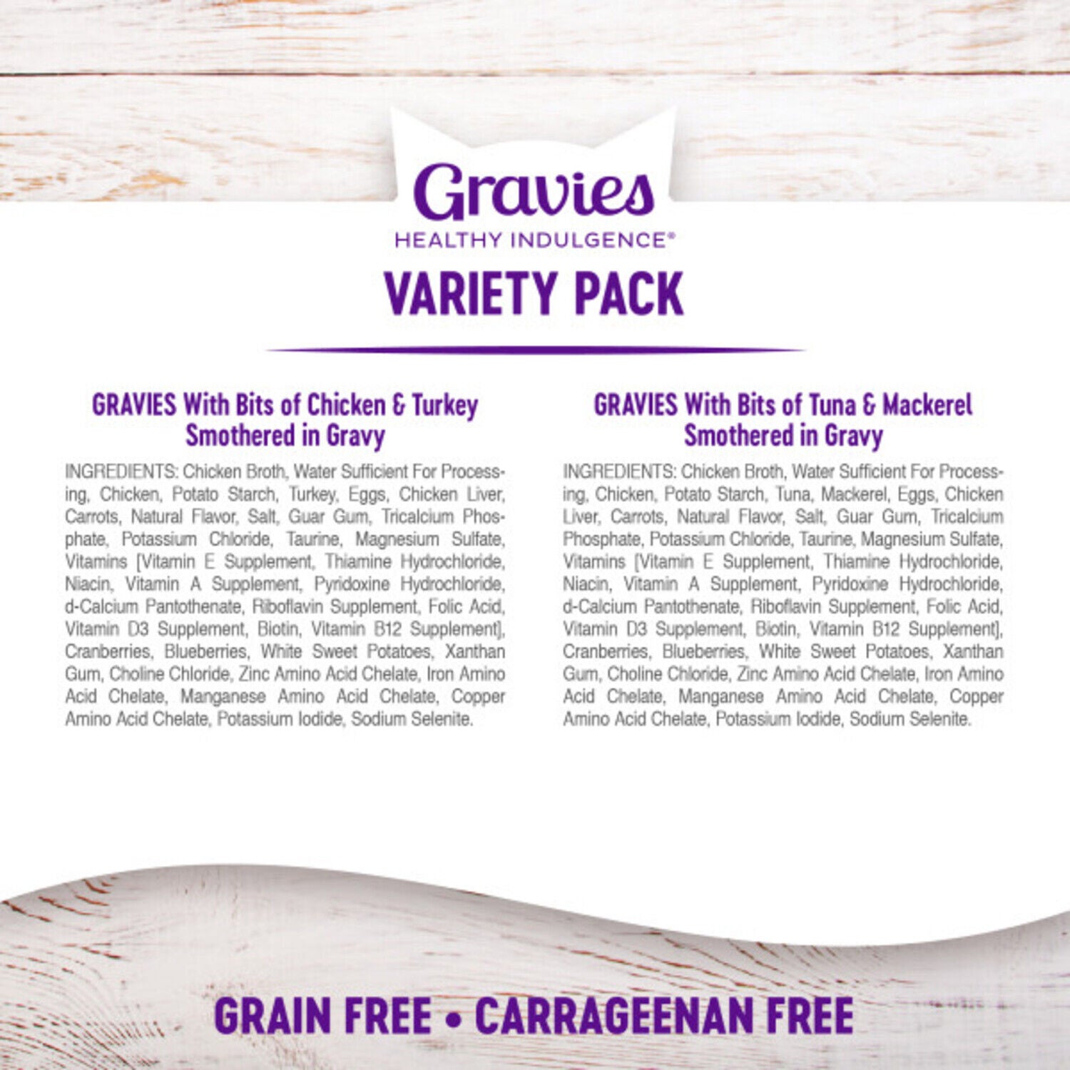 Wellness Healthy Indulgence Gravy Adult Wet Cat Food, Variety Pack, 3-Oz Pouch 8-Pack