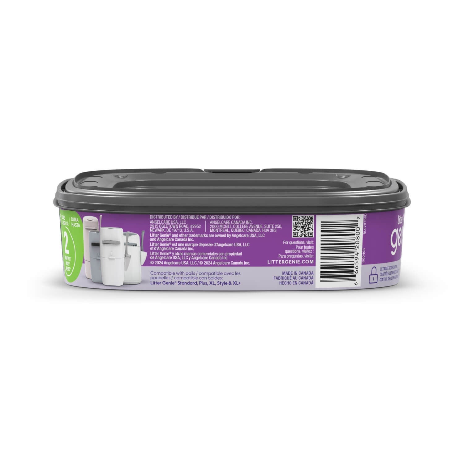 Litter Genie Standard Refill Catridge For Cat Litter Disposal System, 14 Ft, 1Pk