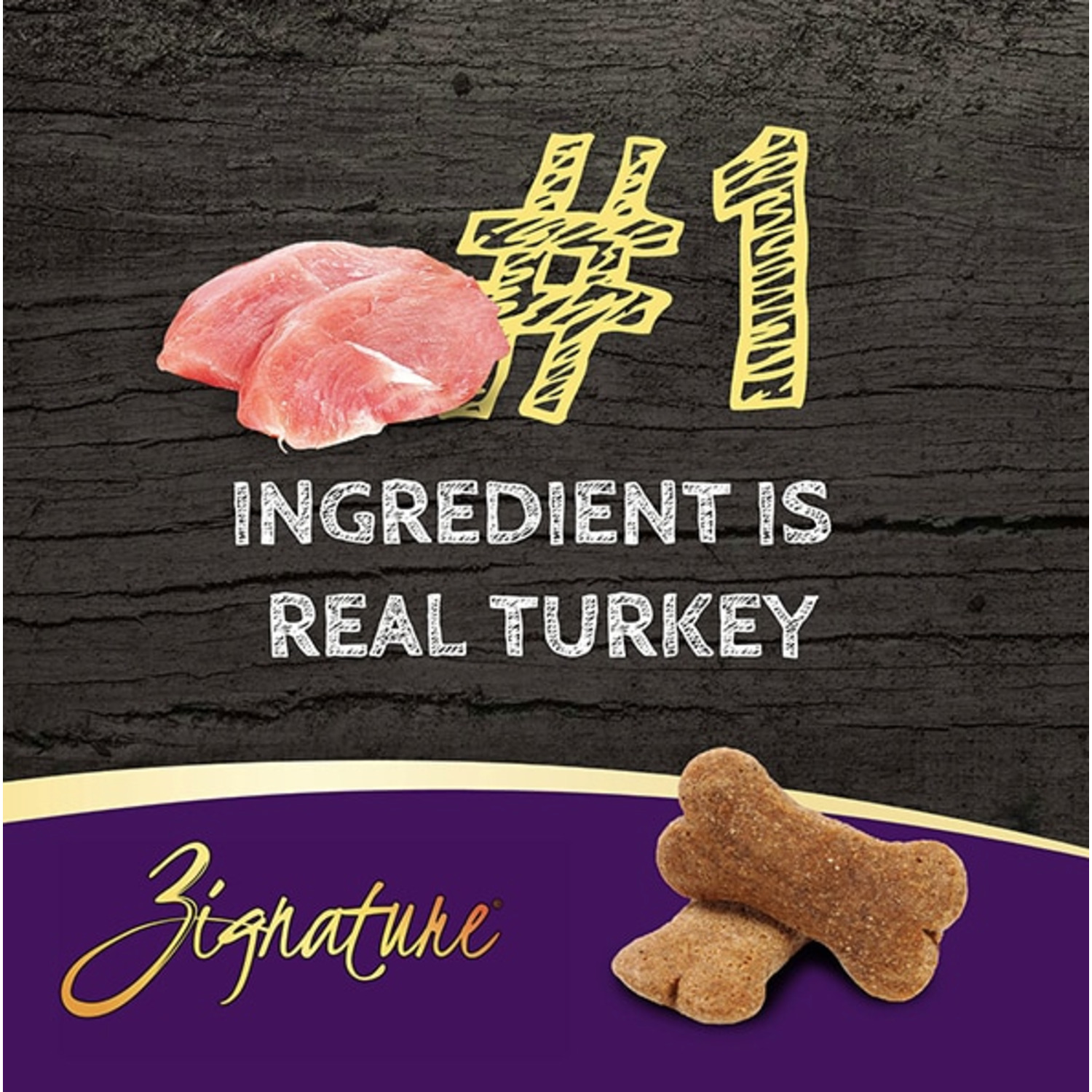 Zignature Turkey Formula Ziggy Bars Biscuit Dog Treats