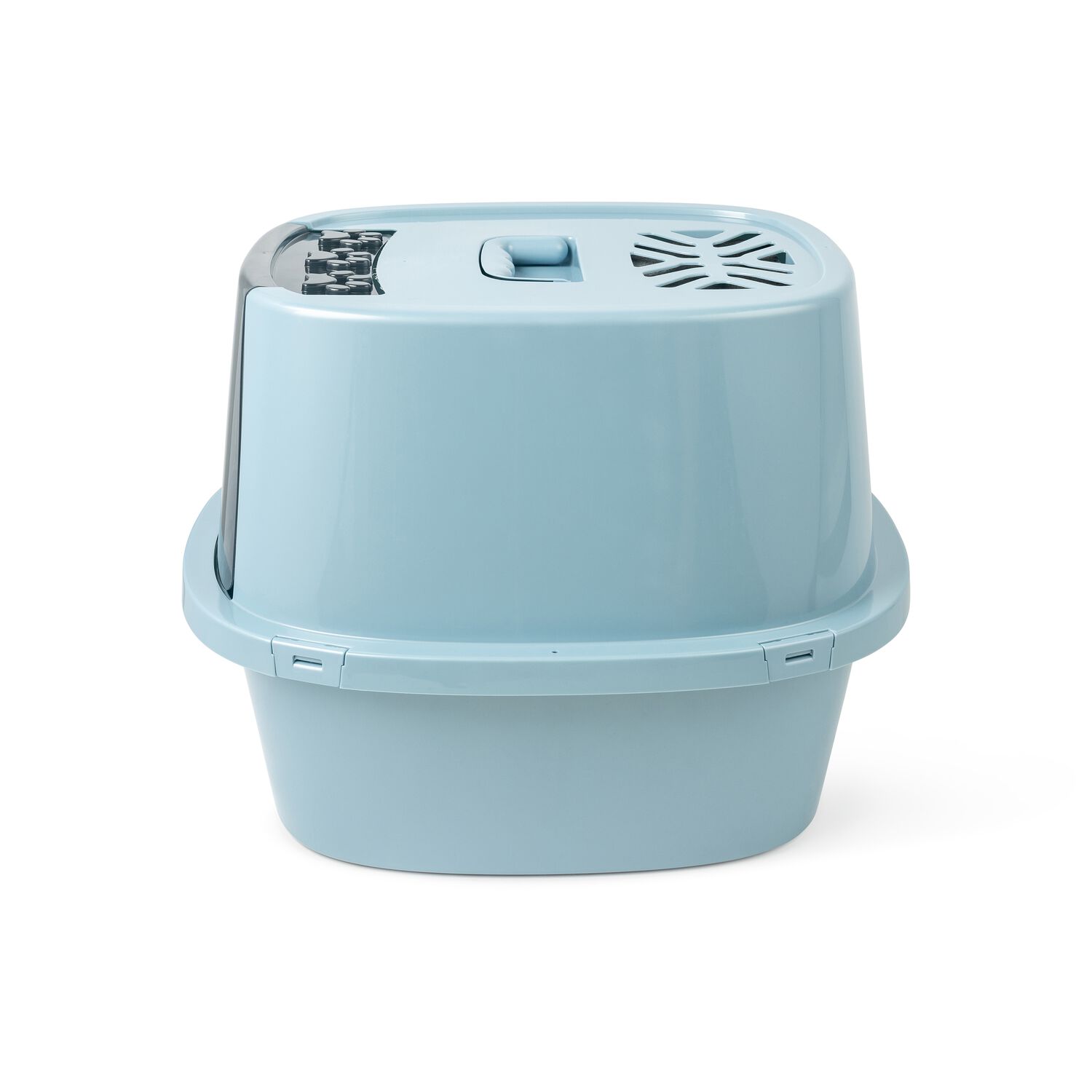 Van Ness Enclosed Cat Litter Box, Blue, Extra Giant