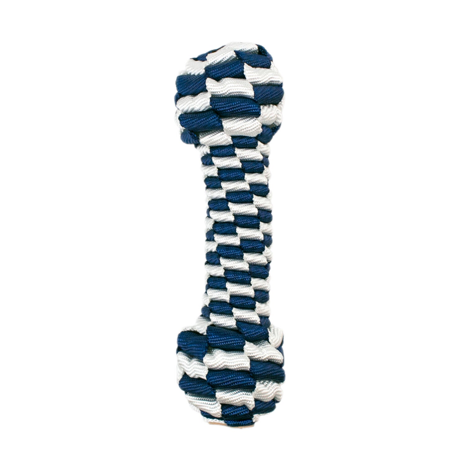 Tall Tails Navy Braided Bone Dog Toy, 9"