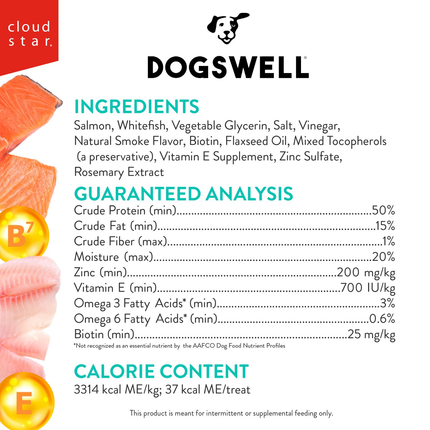 Dogswell Skin & Coat Grain-Free Salmon Jerky Dog Treat, 10-Oz