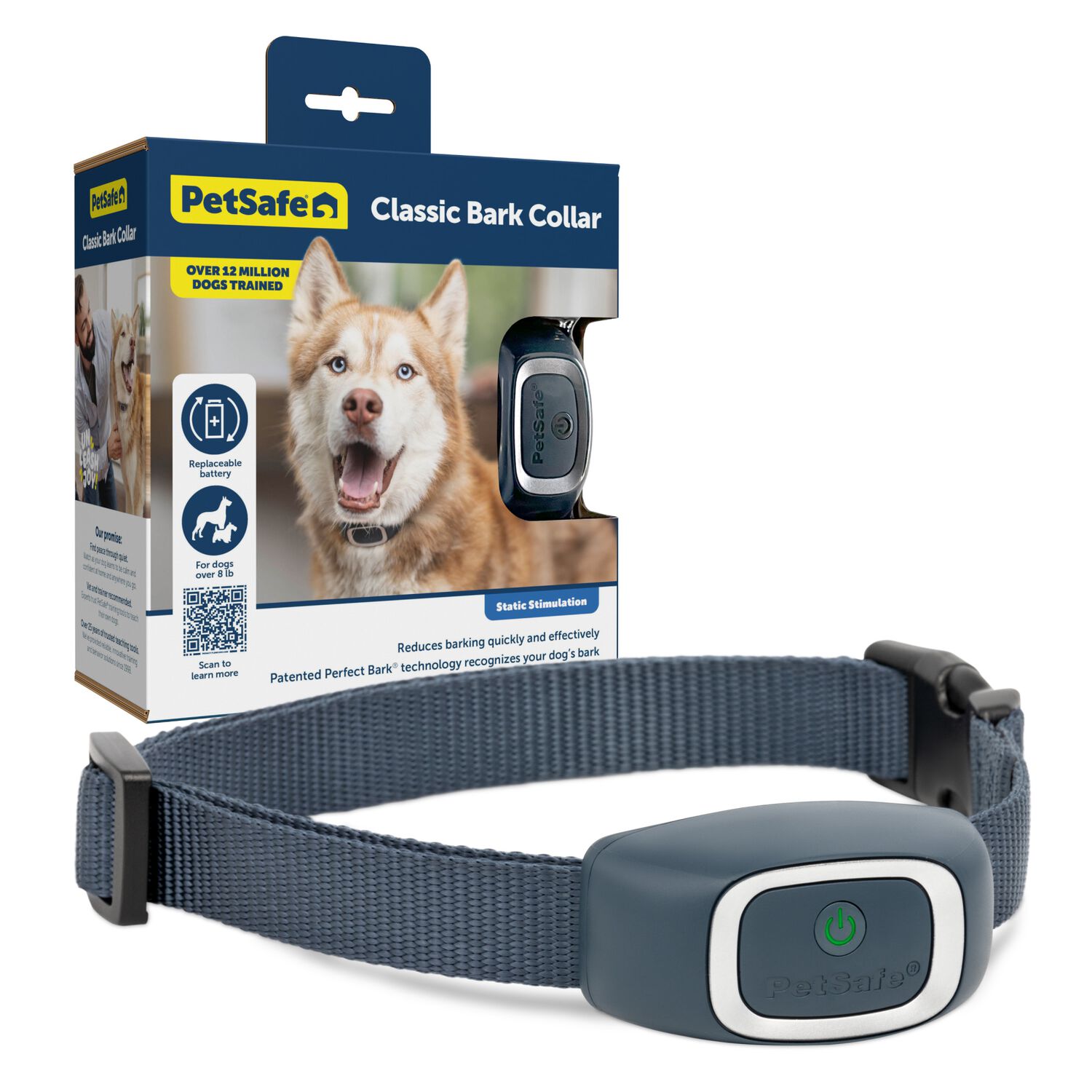 Petsafe Basic Waterproof Bark Control Training Collar For Dogs, 8+ Lbs