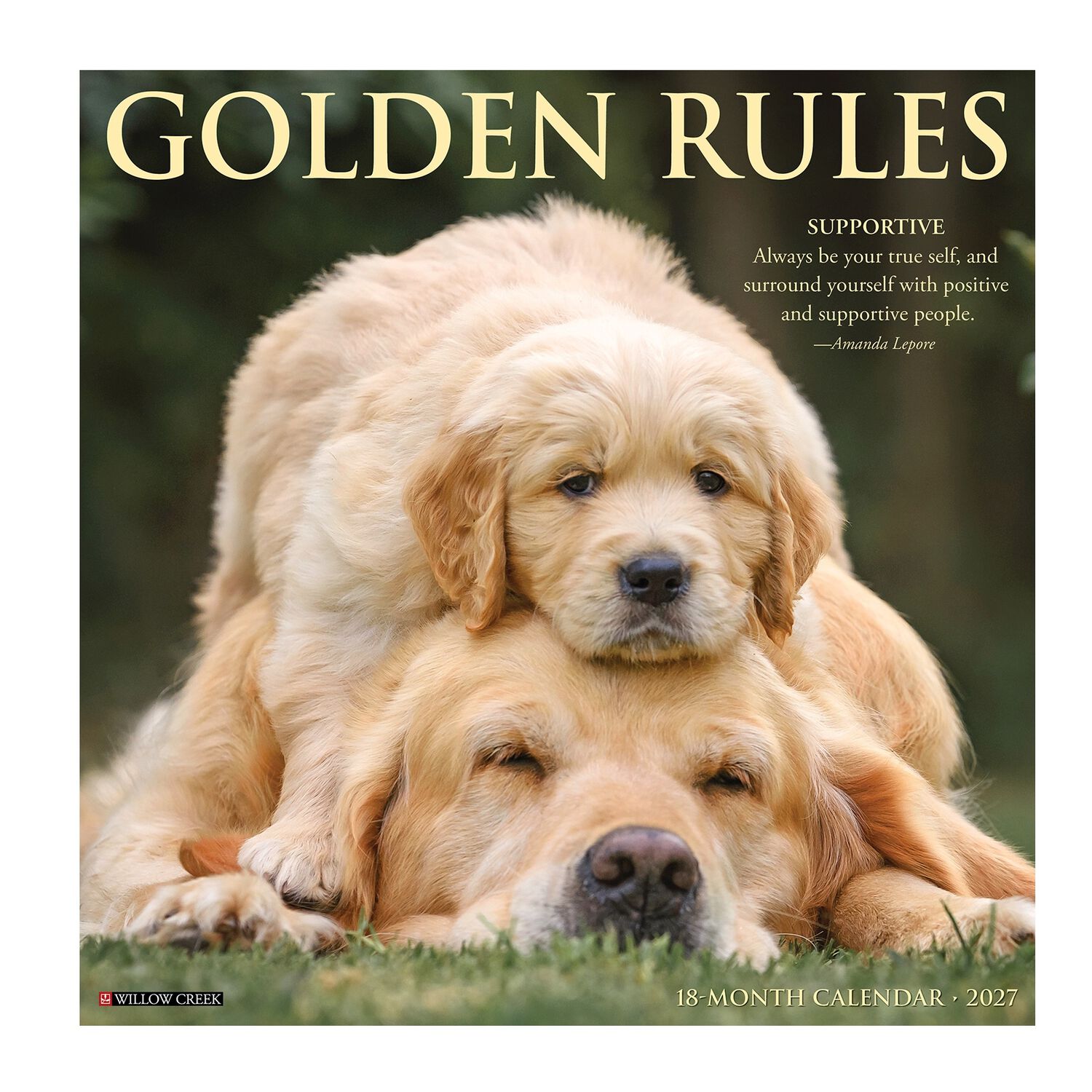 Willow Creek Press Golden Rules 2027 Wall Calendar