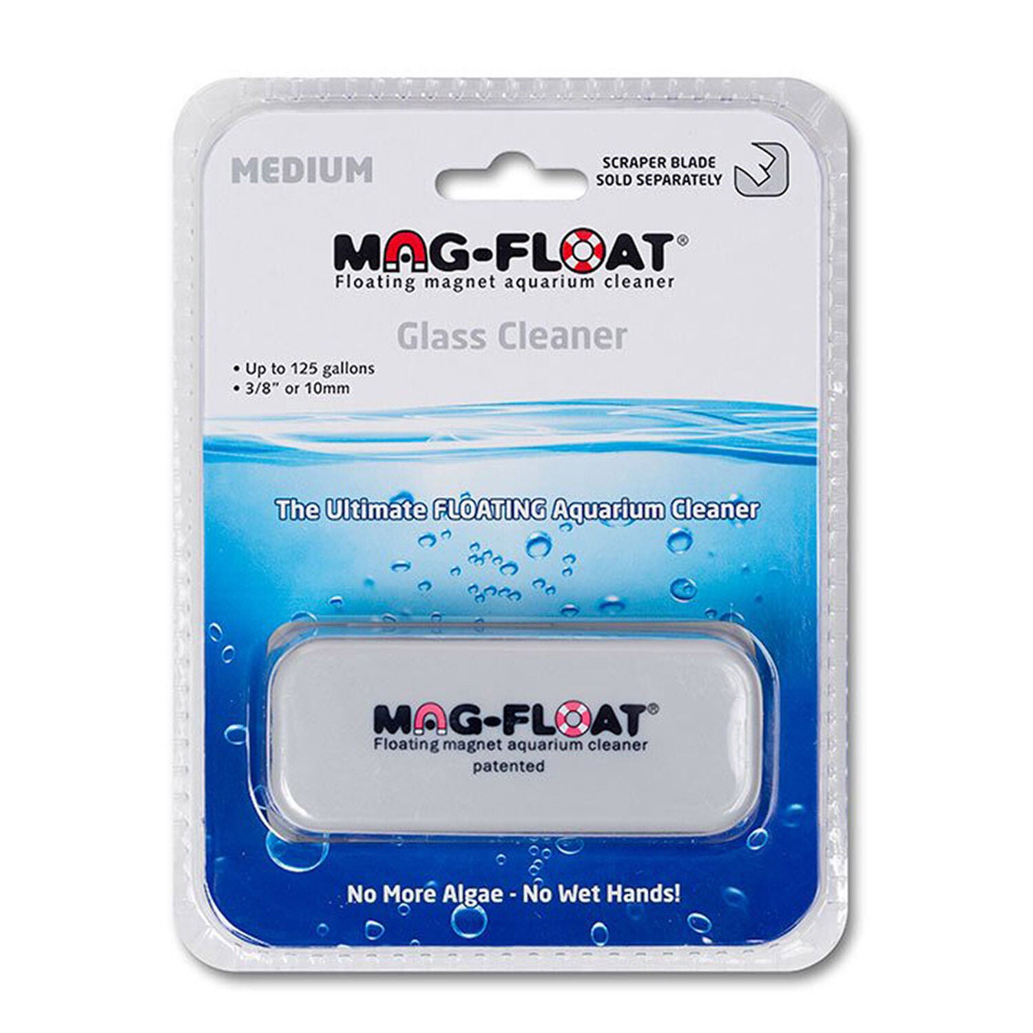 Gulfstream Mag Float Magnetic Glass Aquarium Cleaner - Medium
