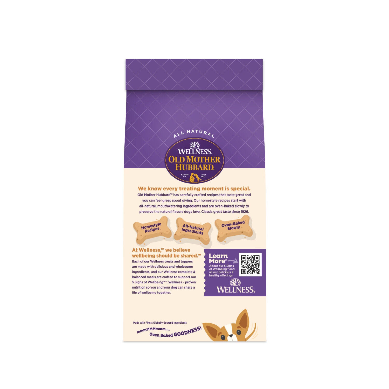 Wellness Old Mother Hubbard P-Nuttier Biscuits Dog Treats, Natural, Training Treats, Peanut Butter Flavor, Mini Size - 5 -Ounce Bag
