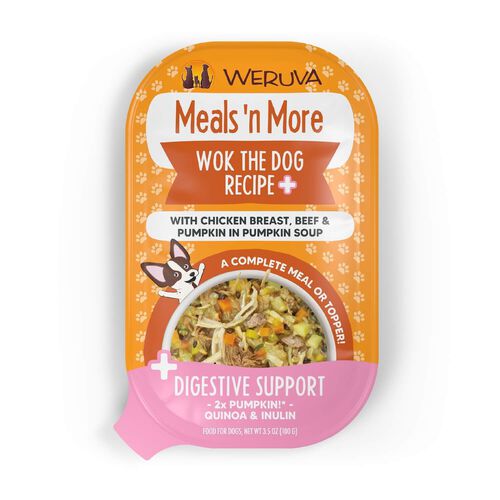Weruva Dog Meals 'N More Natural Wok The Dog Recipe Plus Digestive Support Wet Dog Food