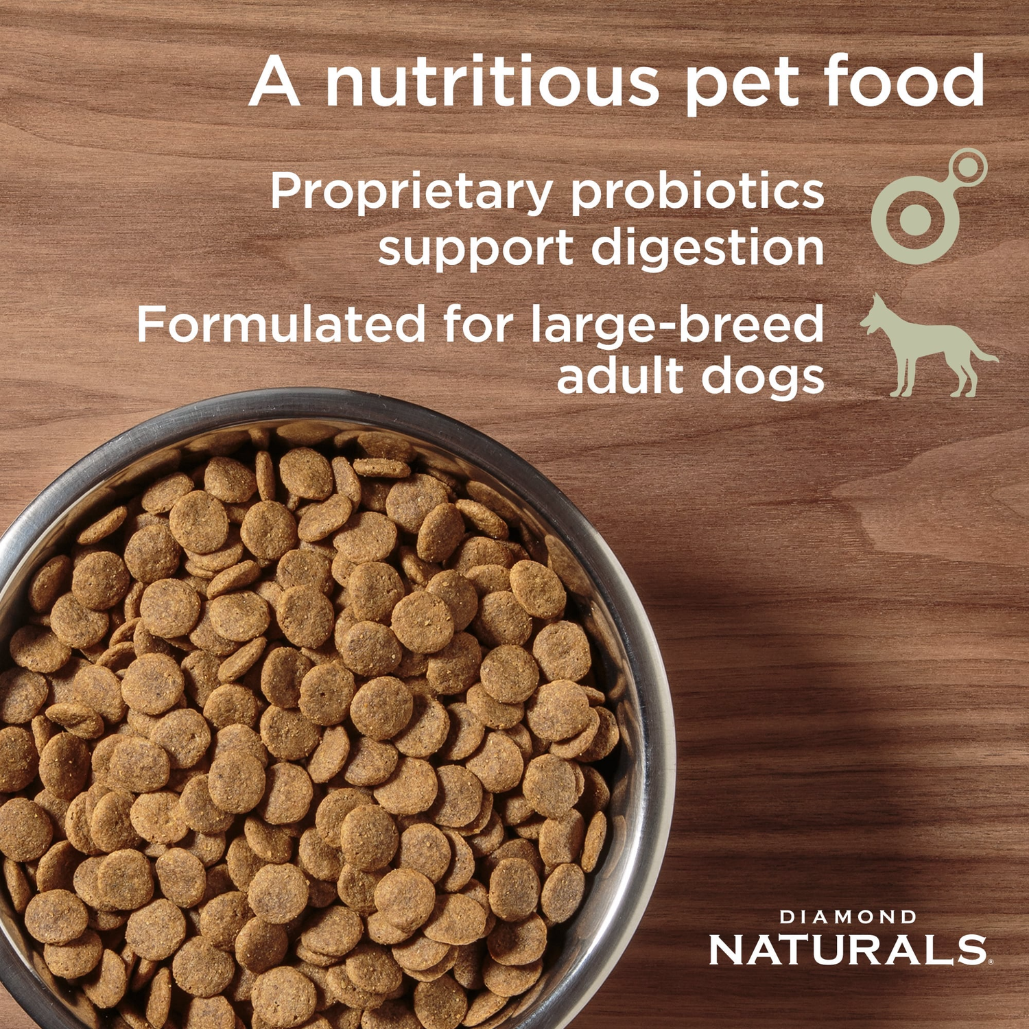 Diamond Naturals Large Breed Adult Lamb & Rice Formula Dry Dog Food, 40-Lb Bag