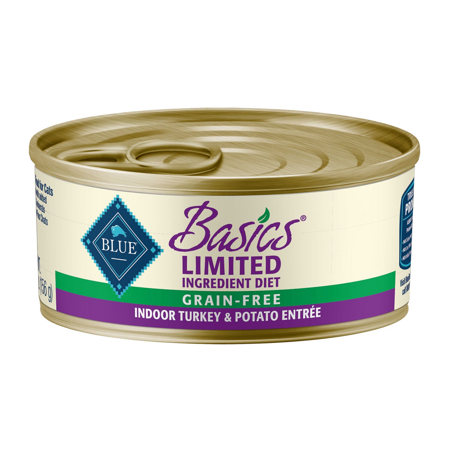 Blue Buffalo Basics Limited Ingredient Grain-Free Indoor Turkey & Potato Entree Wet Cat Food, 5.5Oz Can