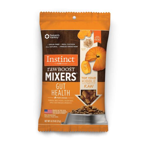 Instinct Raw Boost Mixers Gut Health Freeze Dried Dog Food Topper