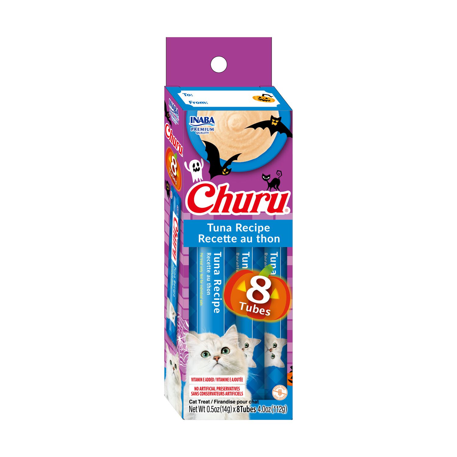 Inaba Churu Halloween Creamy Lickable Tuna Recipe Cat Treats