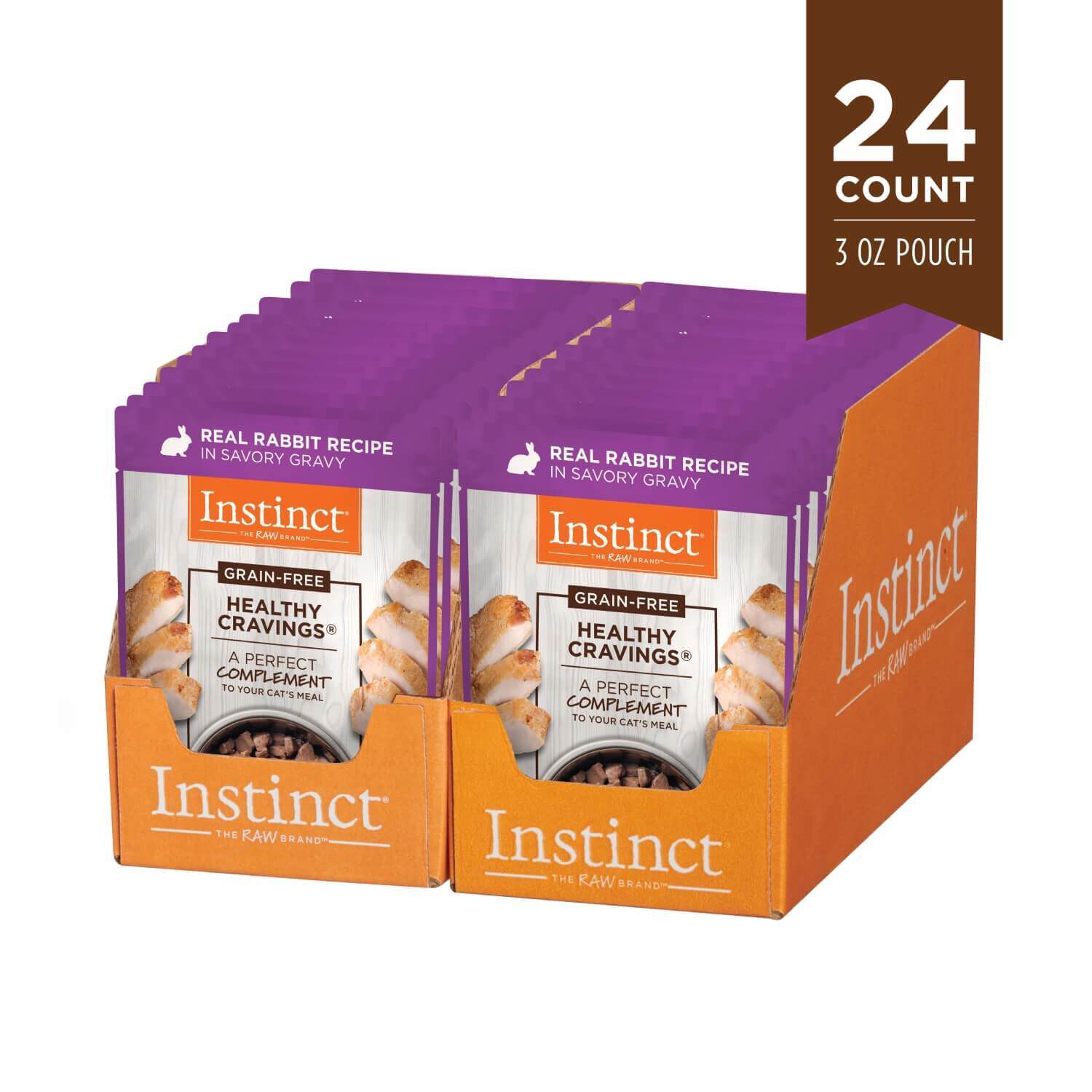 Instinct Healthy Cravings Grain-Free Rabbit Recipe Wet Cat Food Topper