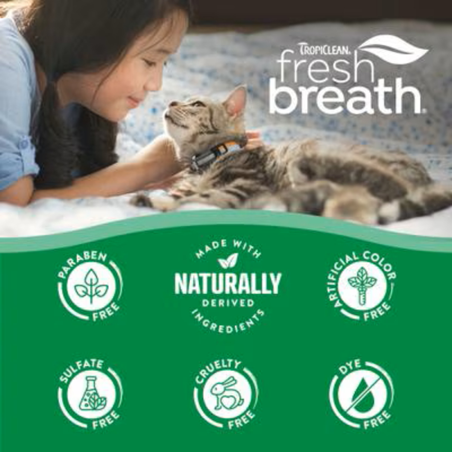 Tropiclean Fresh Breath Odor & Tartar Control Dental Kit For Cats