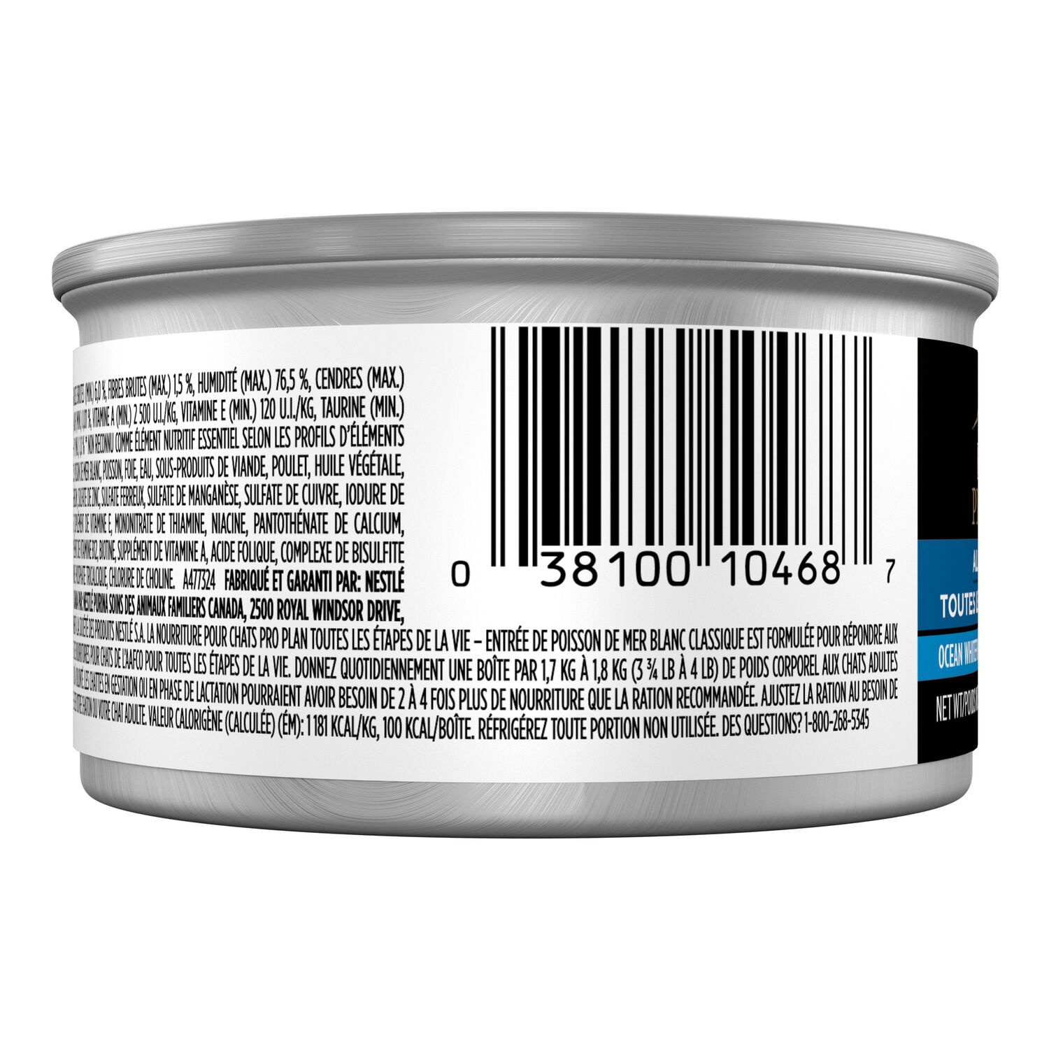Purina Pro Plan All Life Stages Ocean Whitefish Pate Classic Entr&eacute;e Wet Cat Food, 3 Oz.