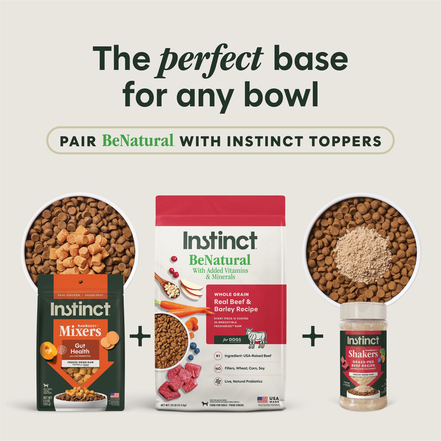 Instinct Be Natural Beef & Barley Recipe Dry Dog Food, 25-Lb Bag