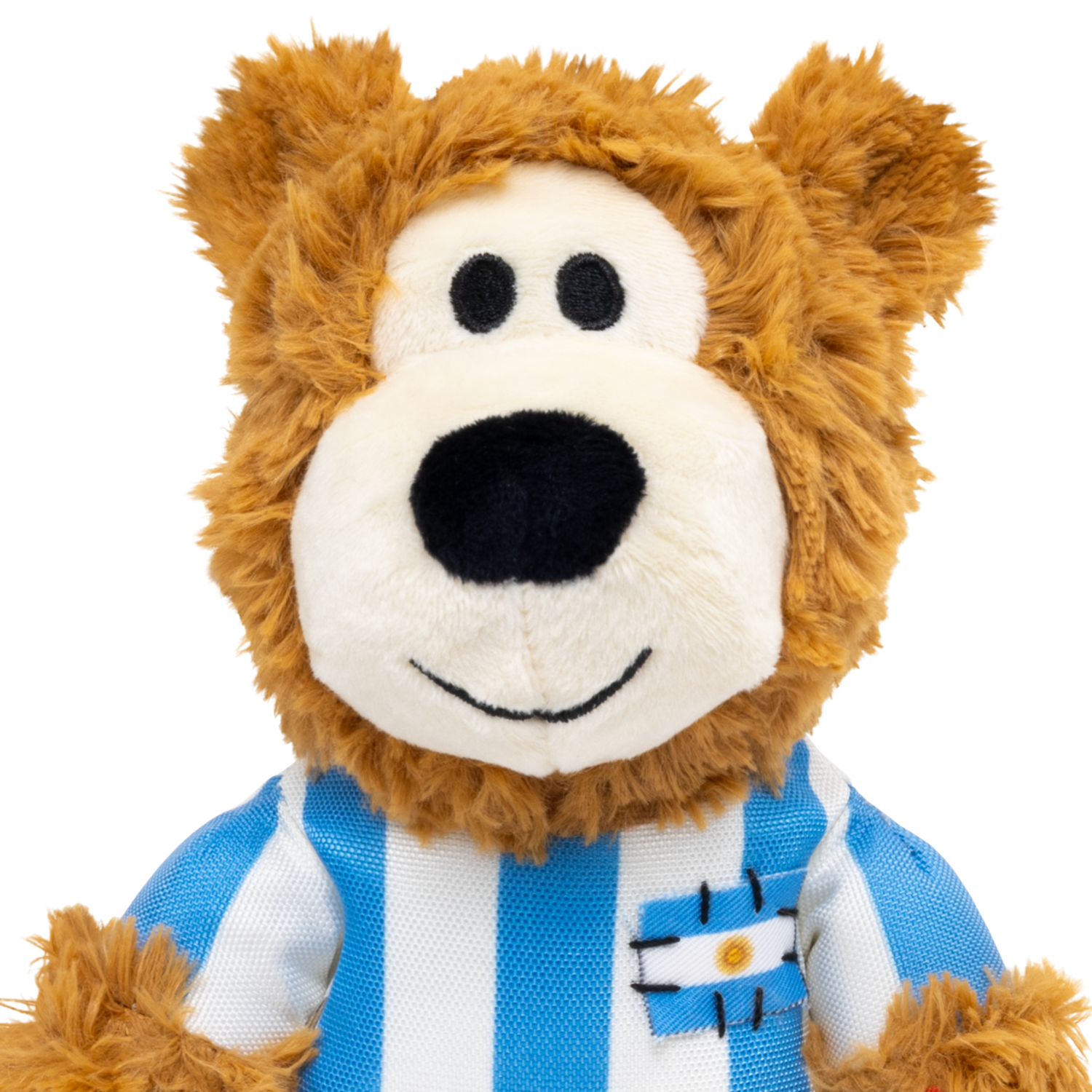 Kong Wild Knots Sport Soccer Bear Plush Tug Dog Toy, Argentina