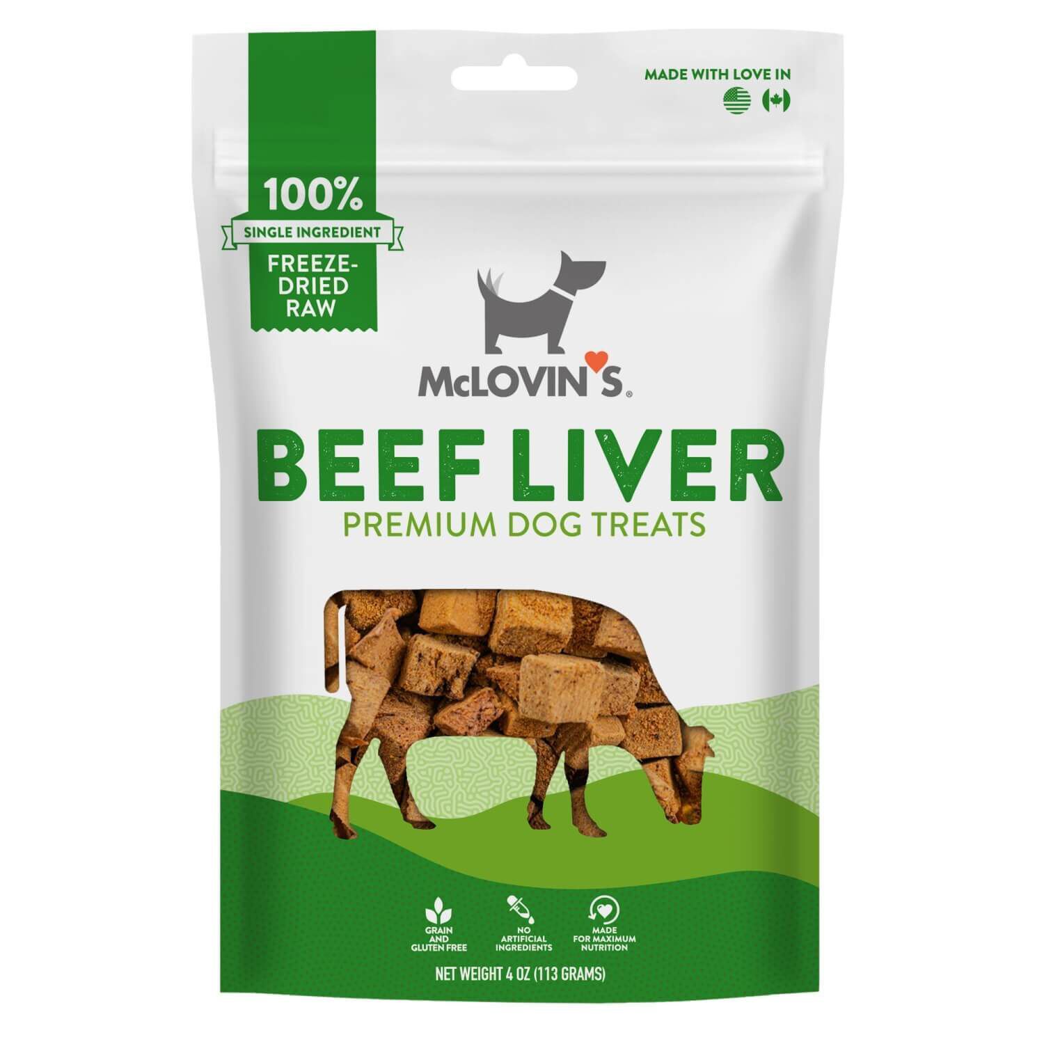 Mc Lovin S Freeze Dried Beef Liver Dog Treat 4oz Pet Supermarket