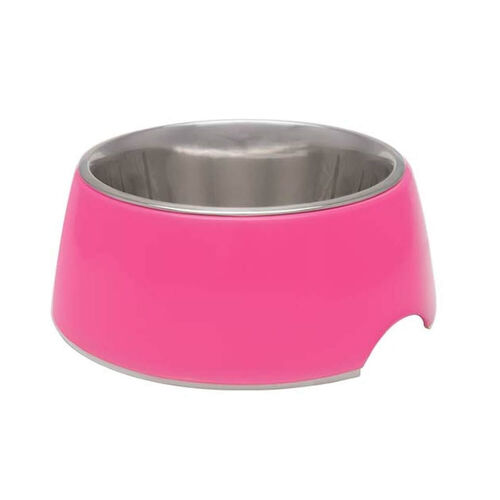 Retro Dog Bowl - Pink