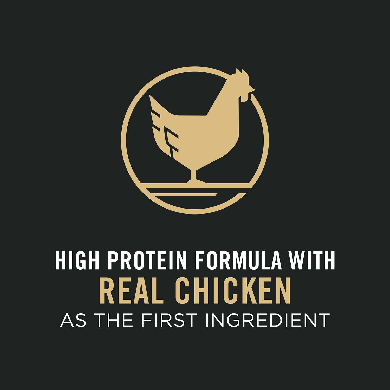 Purina Pro Plan Shredded Blend Chicken & Rice Puppy Formula Dry Dog Food, 34-Lb Bag
