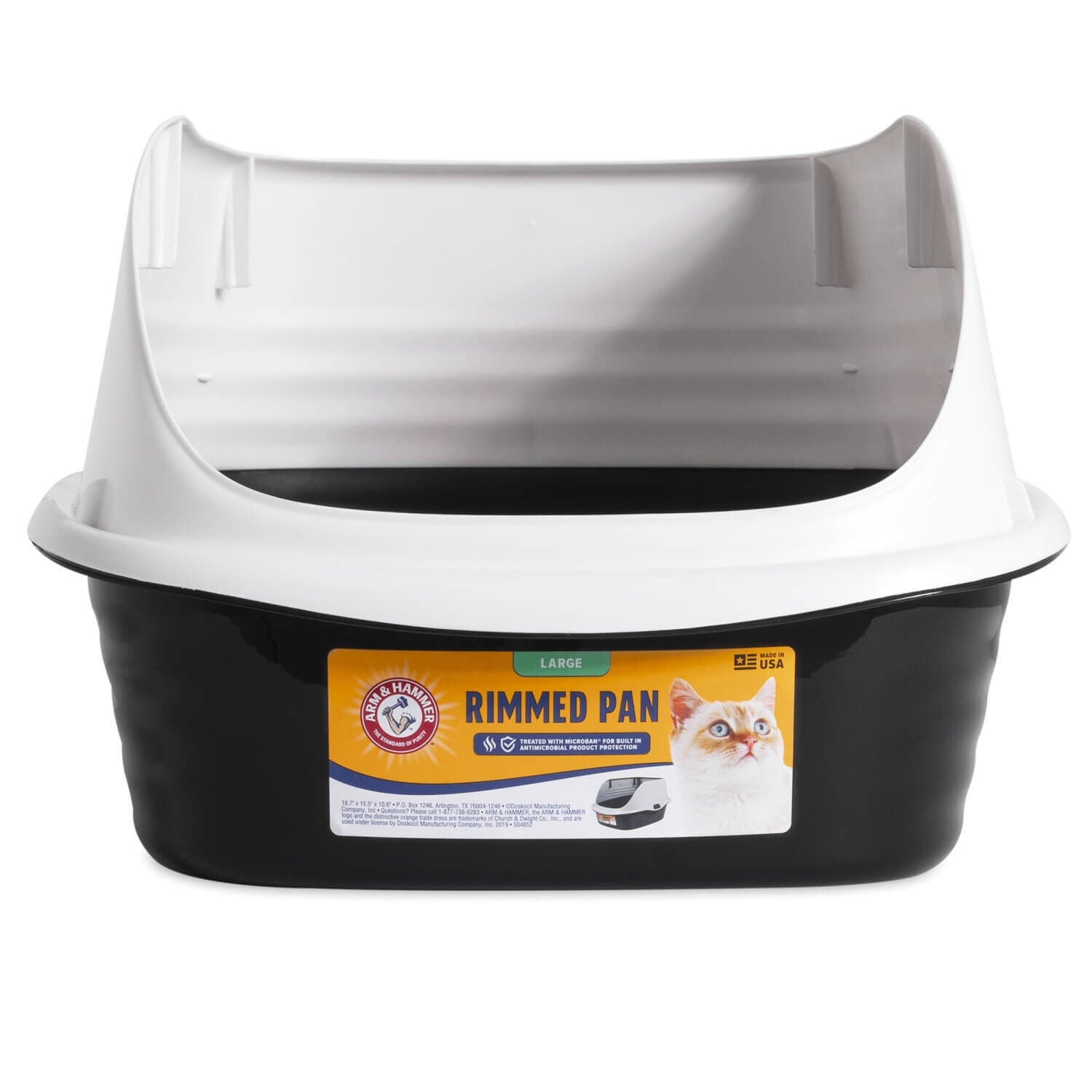 Arm & Hammer Large Rimmed Wave Cat Litter Box