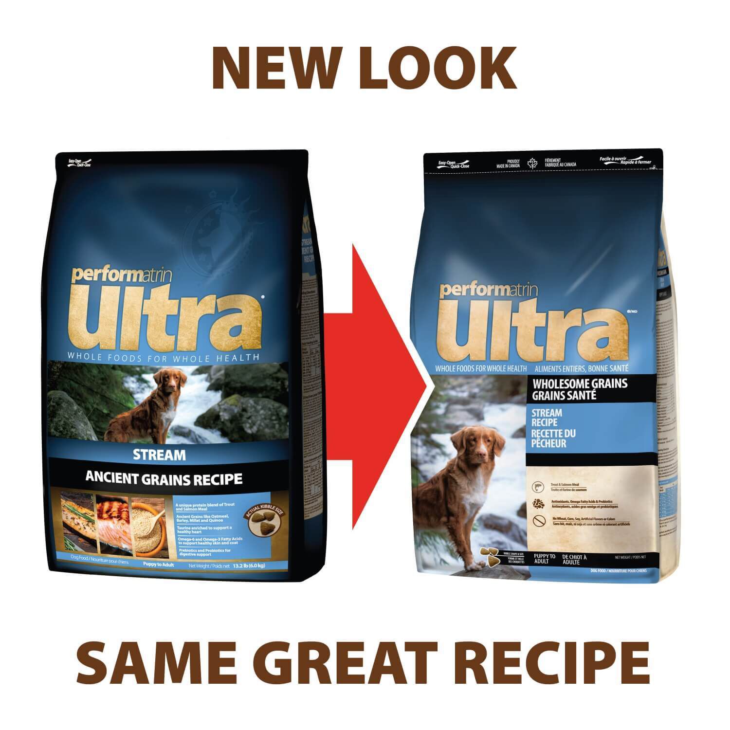 Performatrin Ultra Wholesome Grains Stream Dry Dog Food Pet - Main Image