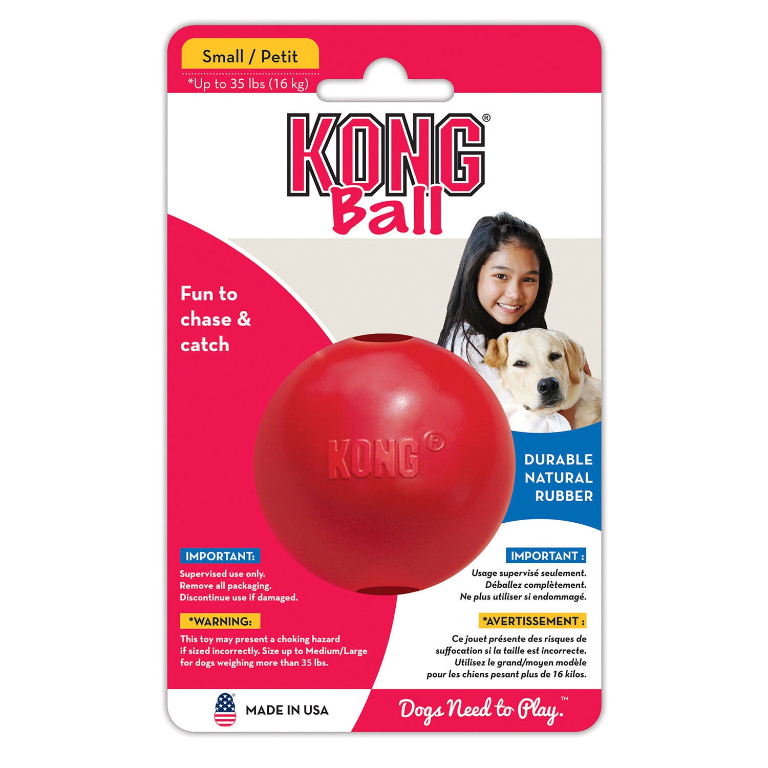 Rubber ball with hole outlet