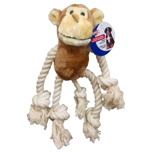 Plush And Rope Moppet Monkey
