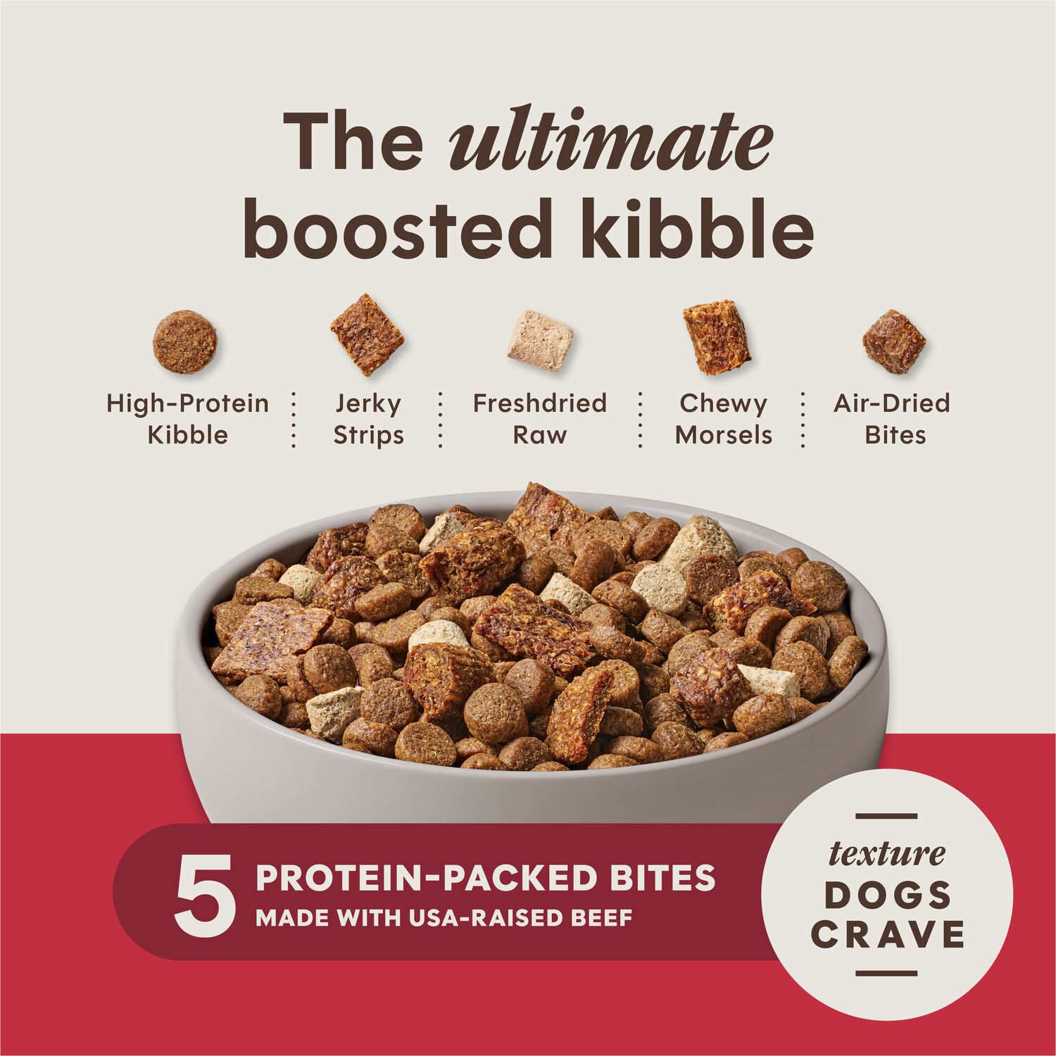 Instinct Peakboost+ Grain-Free High-Protein Dry Dog Food,  Recipe With Real Beef, 17-Lb Bag
