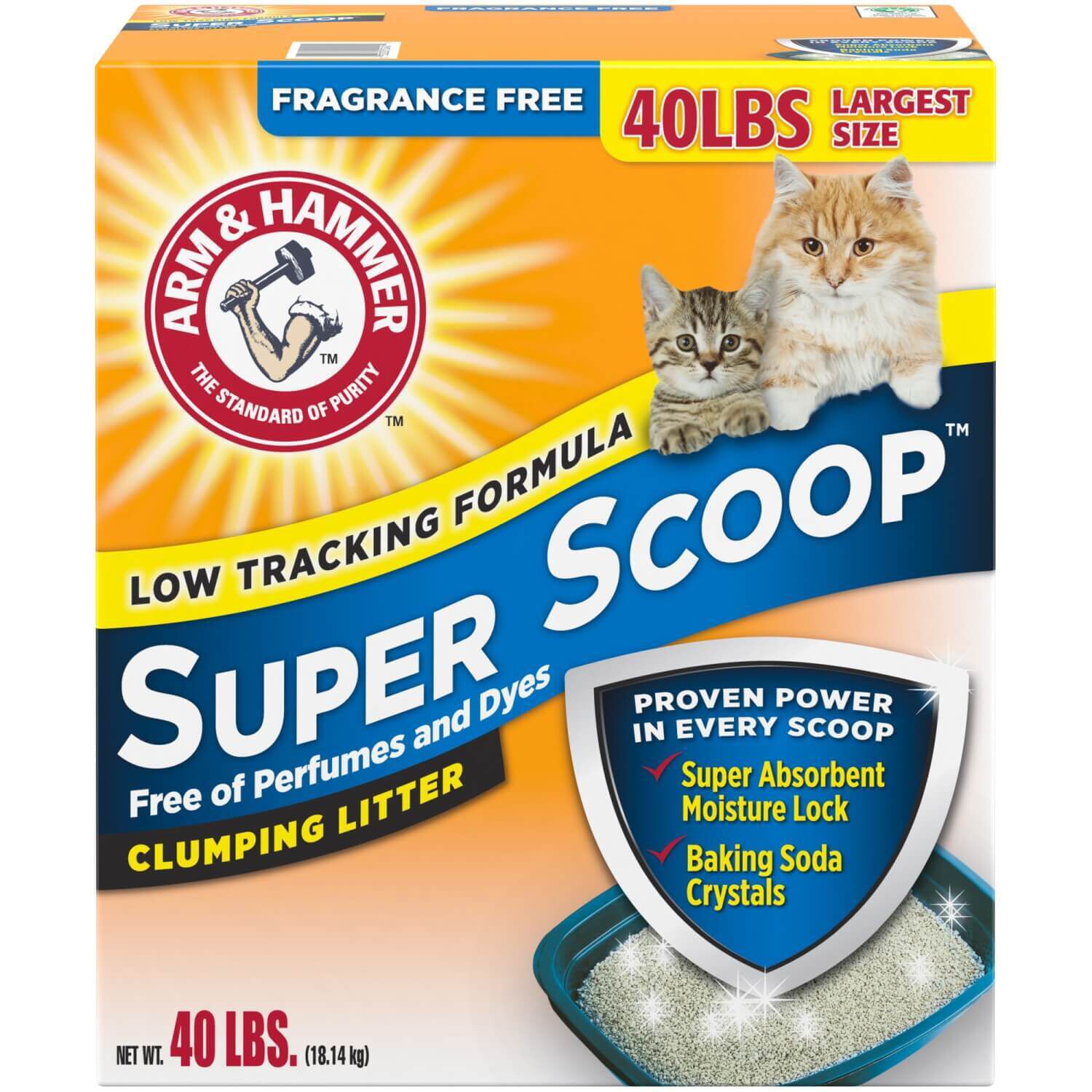 Super Scoop Fragrance Free Clumping Litter 40lb Pet Supermarket