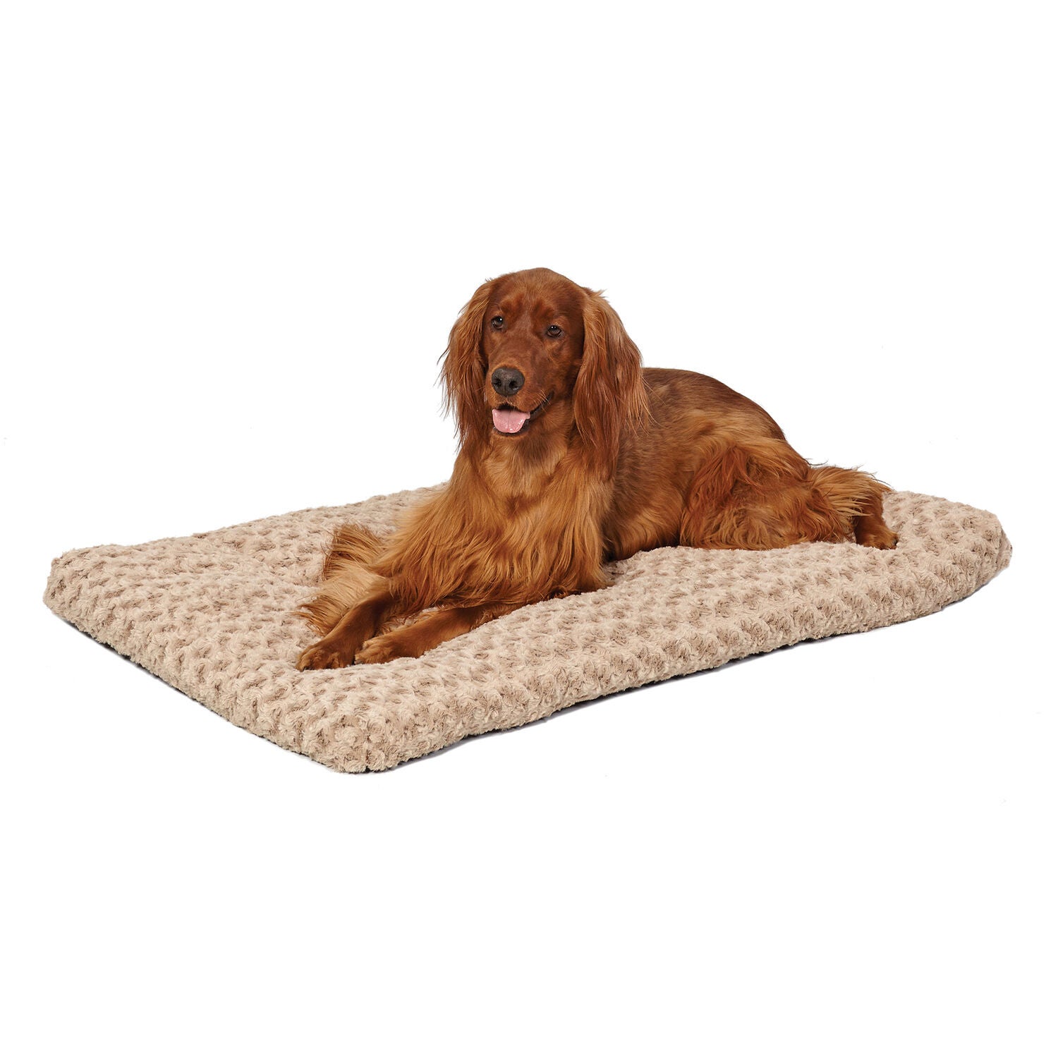 Midwest Quiet Time Ombre Mocha Swirl Fur Dog Bed