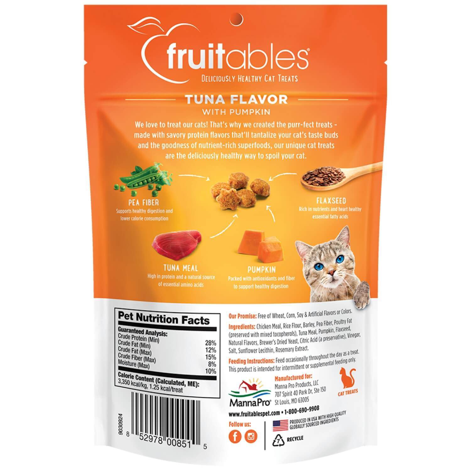 Fruitables Crunchy Tuna & Pumpkin Cat Treats