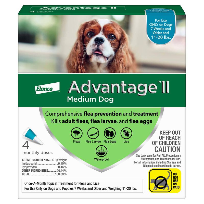 Advantage Ii Flea Treatment For Dogs, 11 20 Lbs image number 1