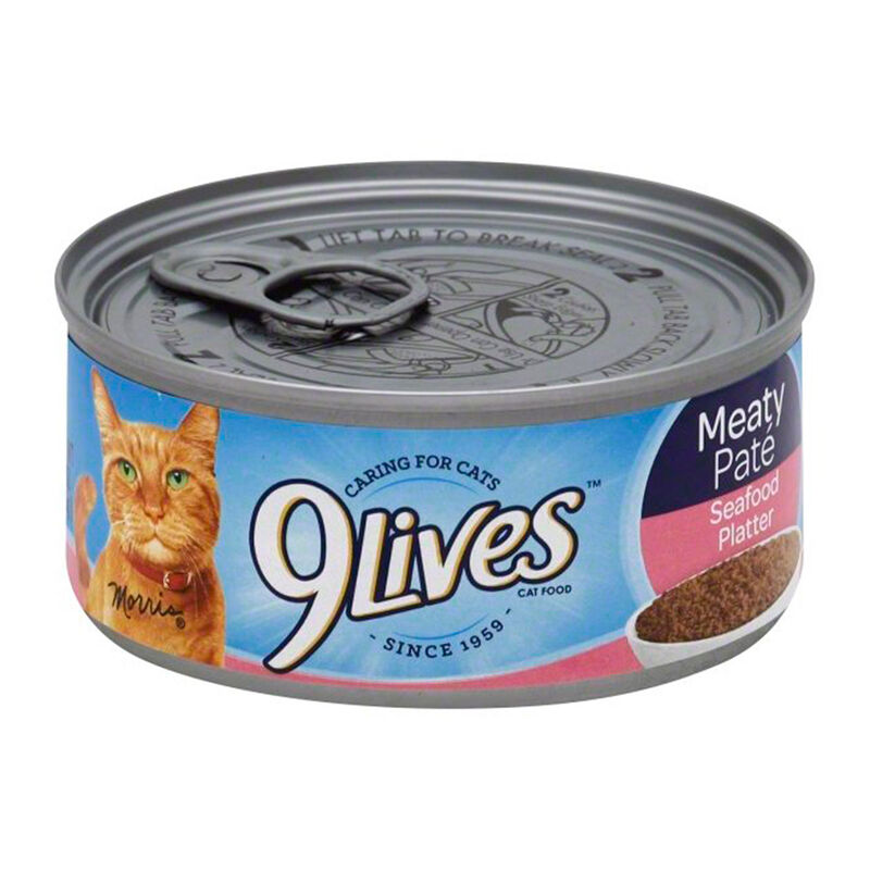 9 Lives Meaty Pate Seafood Platter Wet Cat Food