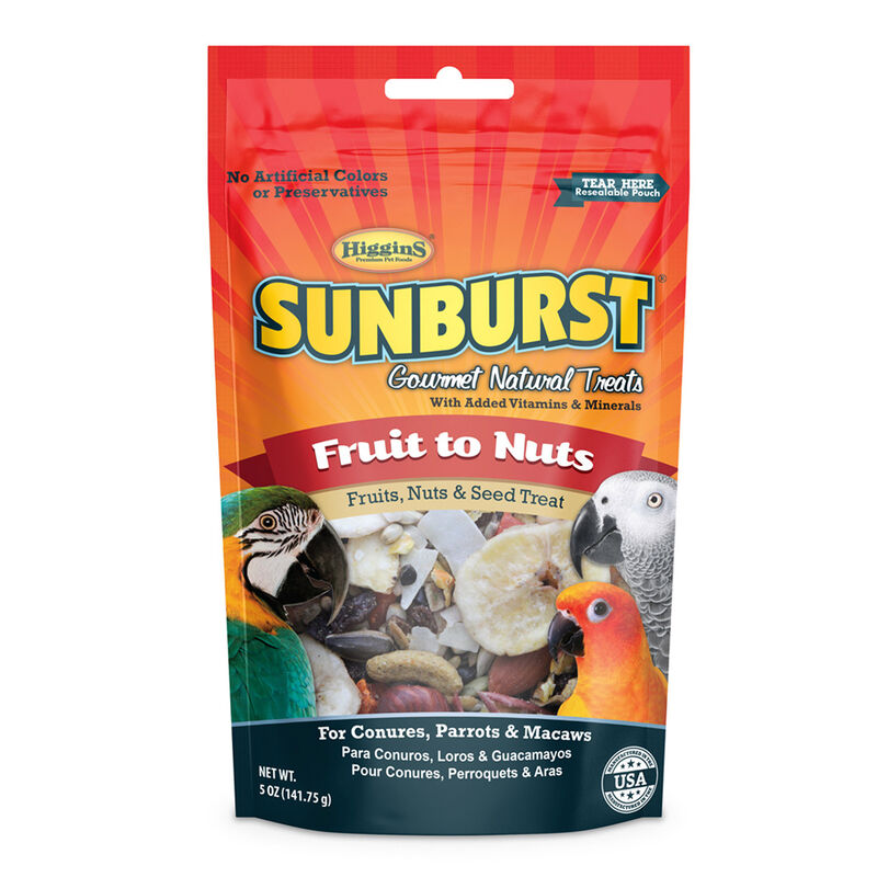 Sunburst Gourmet Treats Fruit To Nuts Bird Treat