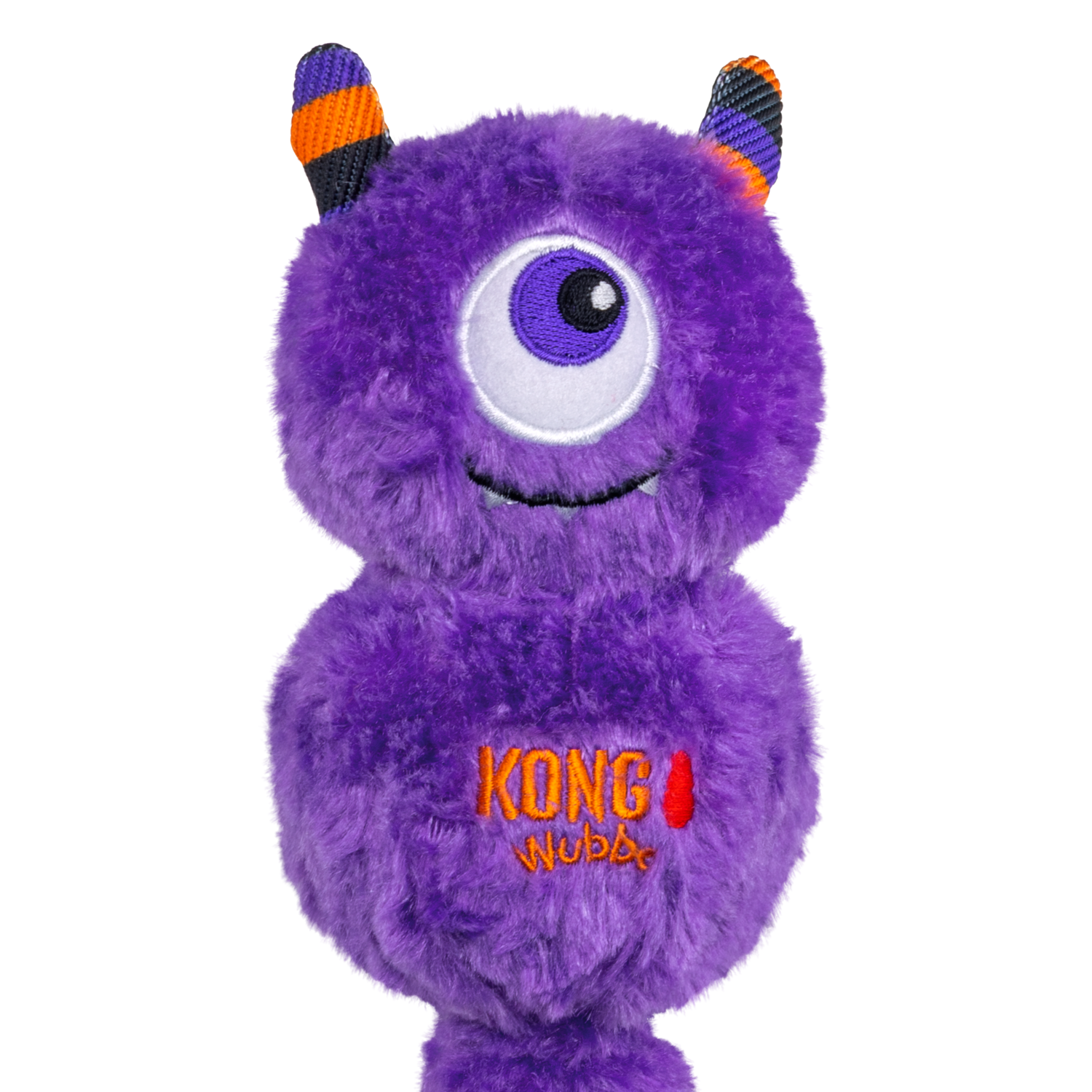 Kong Halloween Wubba Monster Squeaky Plush Tug Dog Toy, Purple, Large