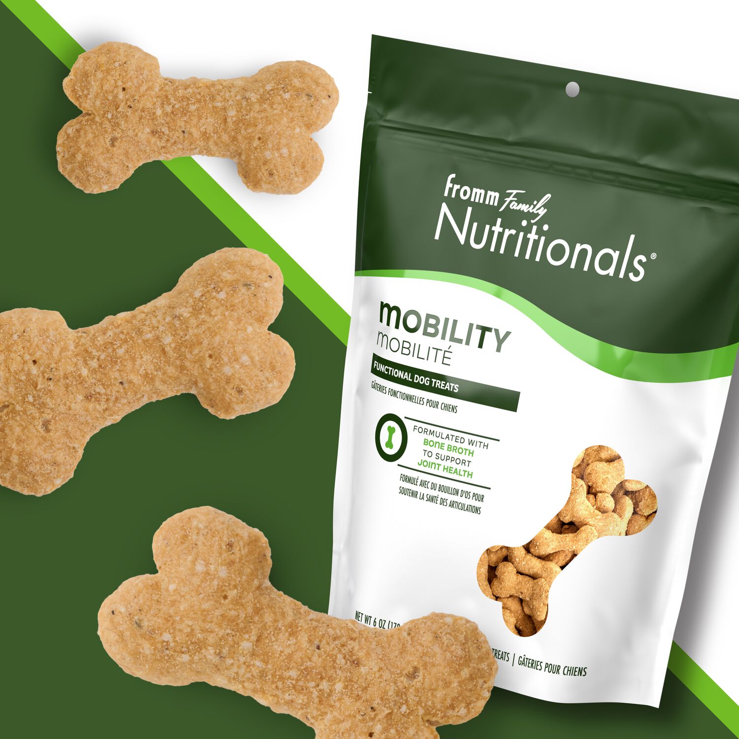 Fromm Nutritionals Mobility Functional Crunchy Dog Treats, 6-Oz