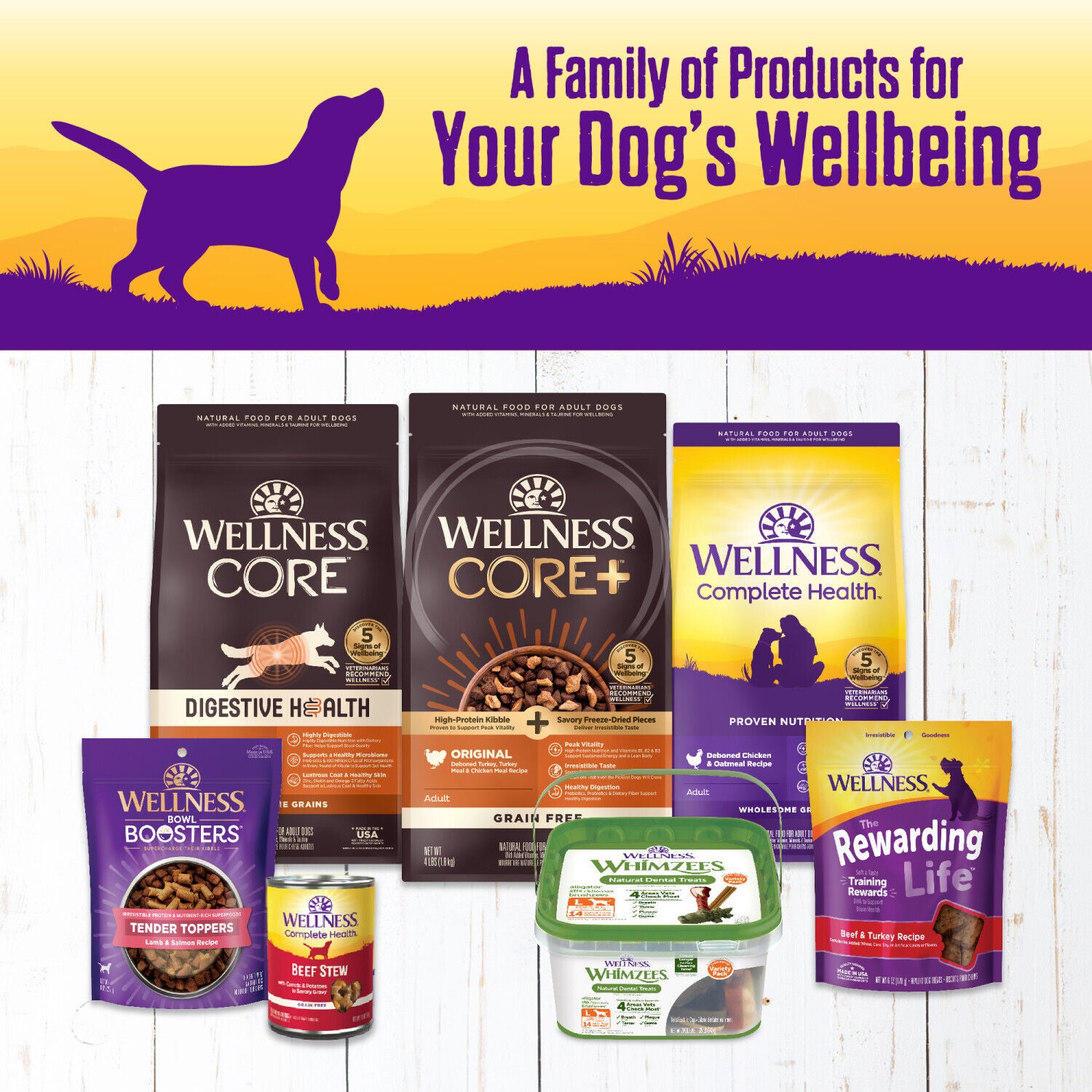 Wellness Complete Health Canned Wet Dog Food, Venison & Salmon Stew, 12.5-Ounce Can
