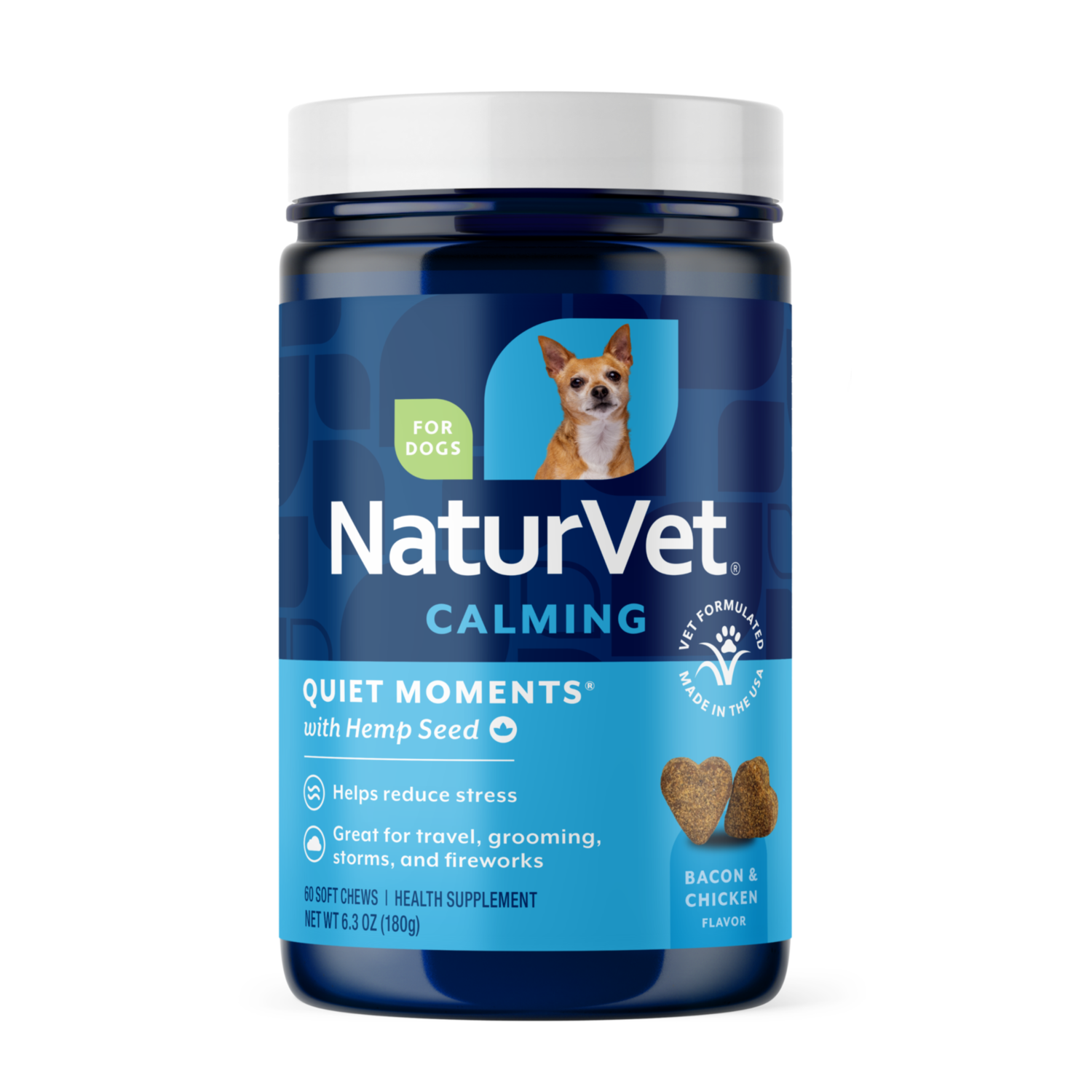 Naturvet Hemp Quiet Moments Calming Aid Soft Chews For Dogs