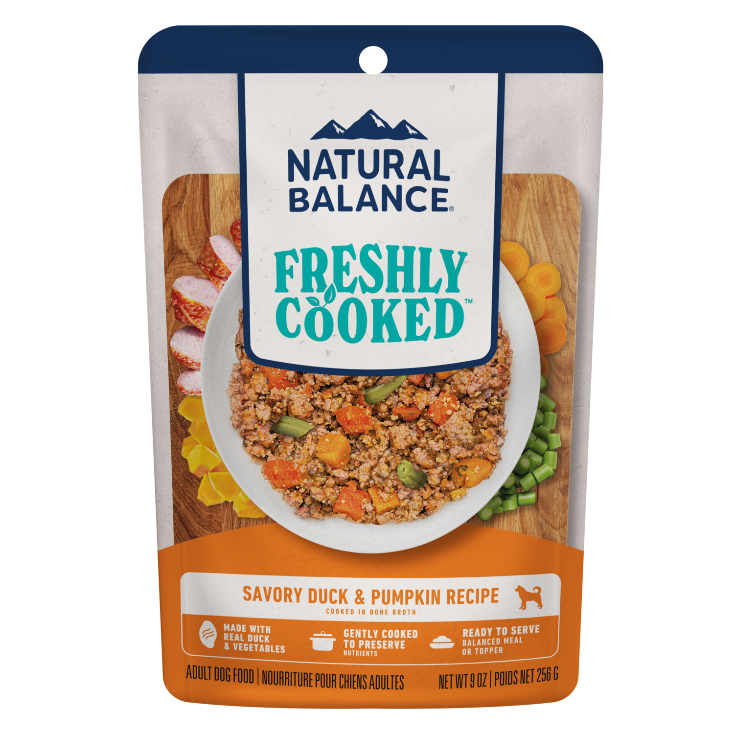 Natural Balance Original Ultra Platefulls Savory Duck & Pumpkin Recipe Wet Dog Food, 9-Oz