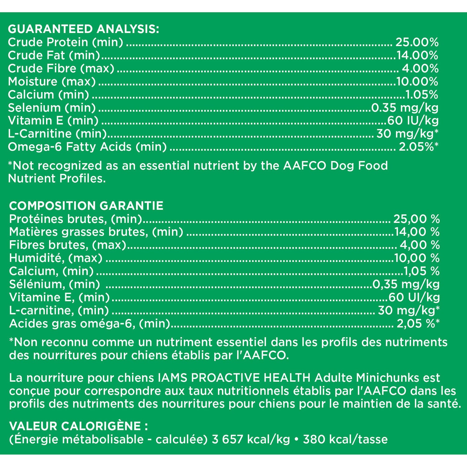 Iams Proactive Health Adult Minichunks Dog Food Pet Supermarket