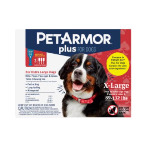 Pet Armor Plus Flea & Tick Topical For Dogs, 3 Month Supply