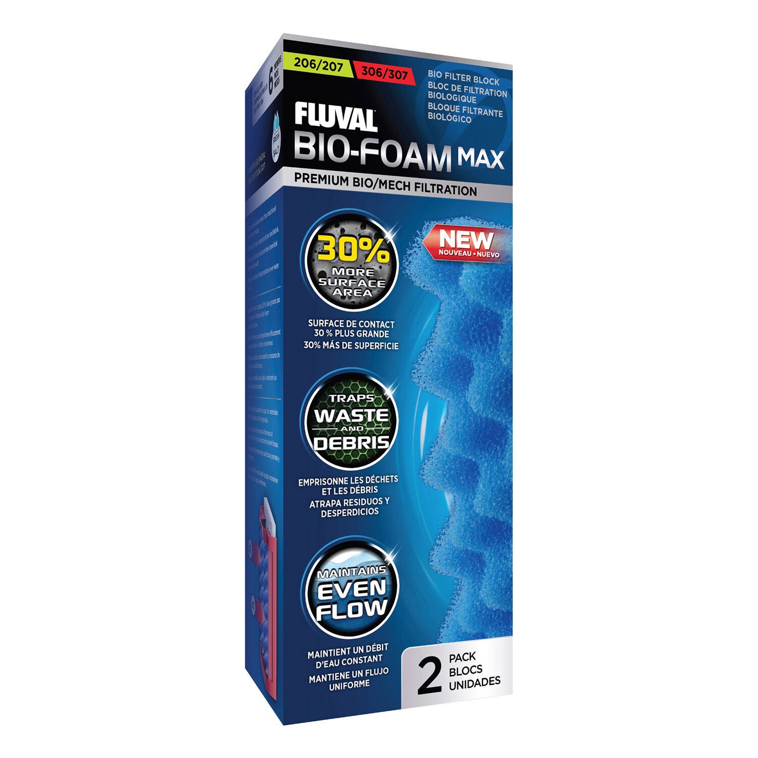 206/306 & 207/307 Bio-Foam Max Filter Pad